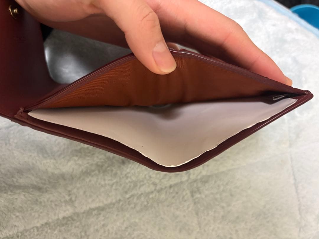 COACH コーチ　ミニトライフォールドウォレット　シグネチャー　ブラウン