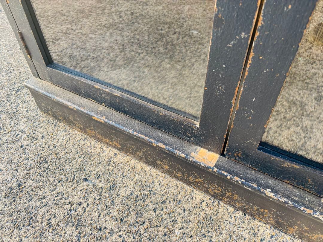 J31★関家具★ジョーカー 下台開き戸ガラス アンティーク キャビネット 両開き