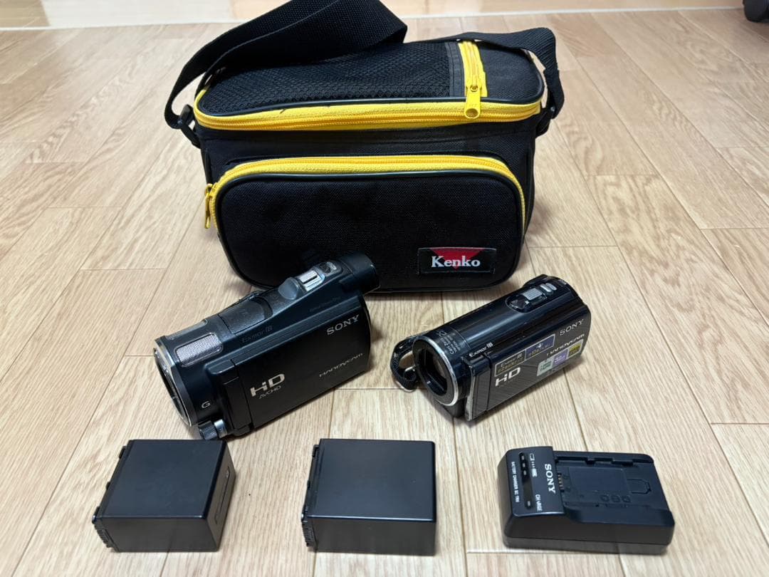 【2台】SONY HDR-CX700V＋HDR-CX170、バッテリー、バッグ
