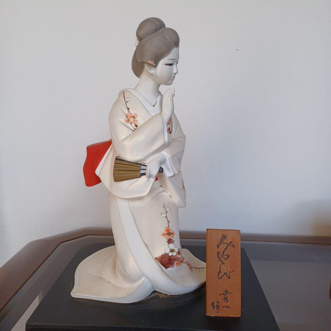 日本人形 着物姿 陶器製