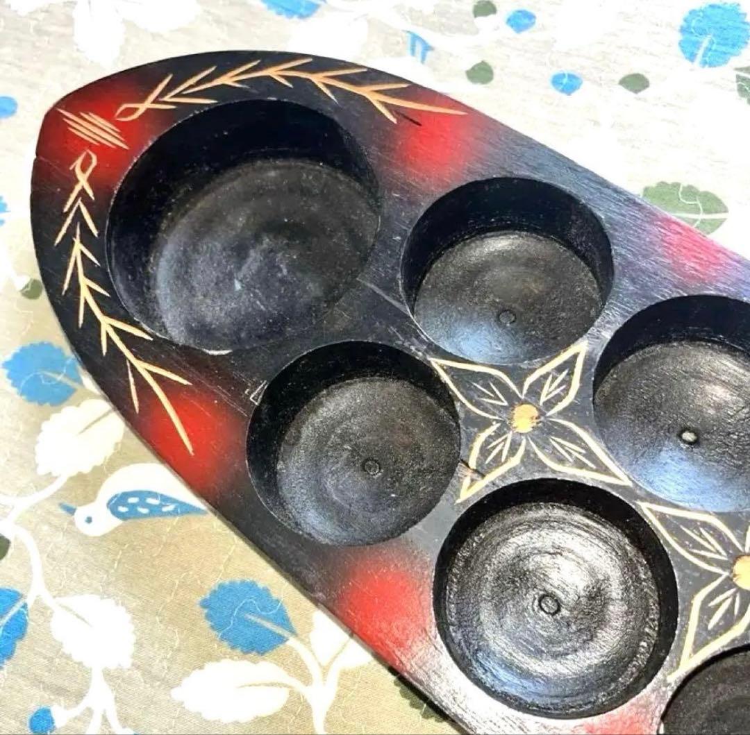 【アジアン雑貨】マレーシア伝統ゲームボード「コンカク」木製 現地最大サイズ　新品
