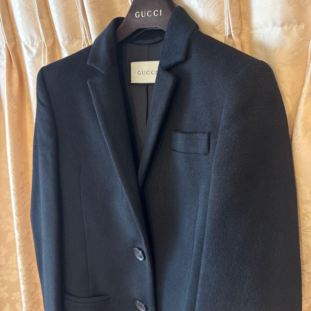 初売りセール‼️GUCCI チェスターコート 38 黒