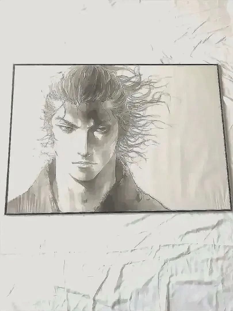 廃盤完売品・2008年製バガボンドVagabond•井上雄彦氏＊特大原画複製額付