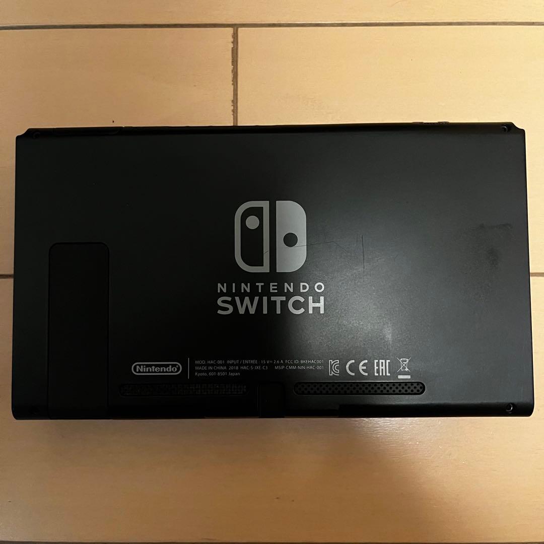 【美品】Nintendo Switch 本体 グレー バッテリー新品 初期化済