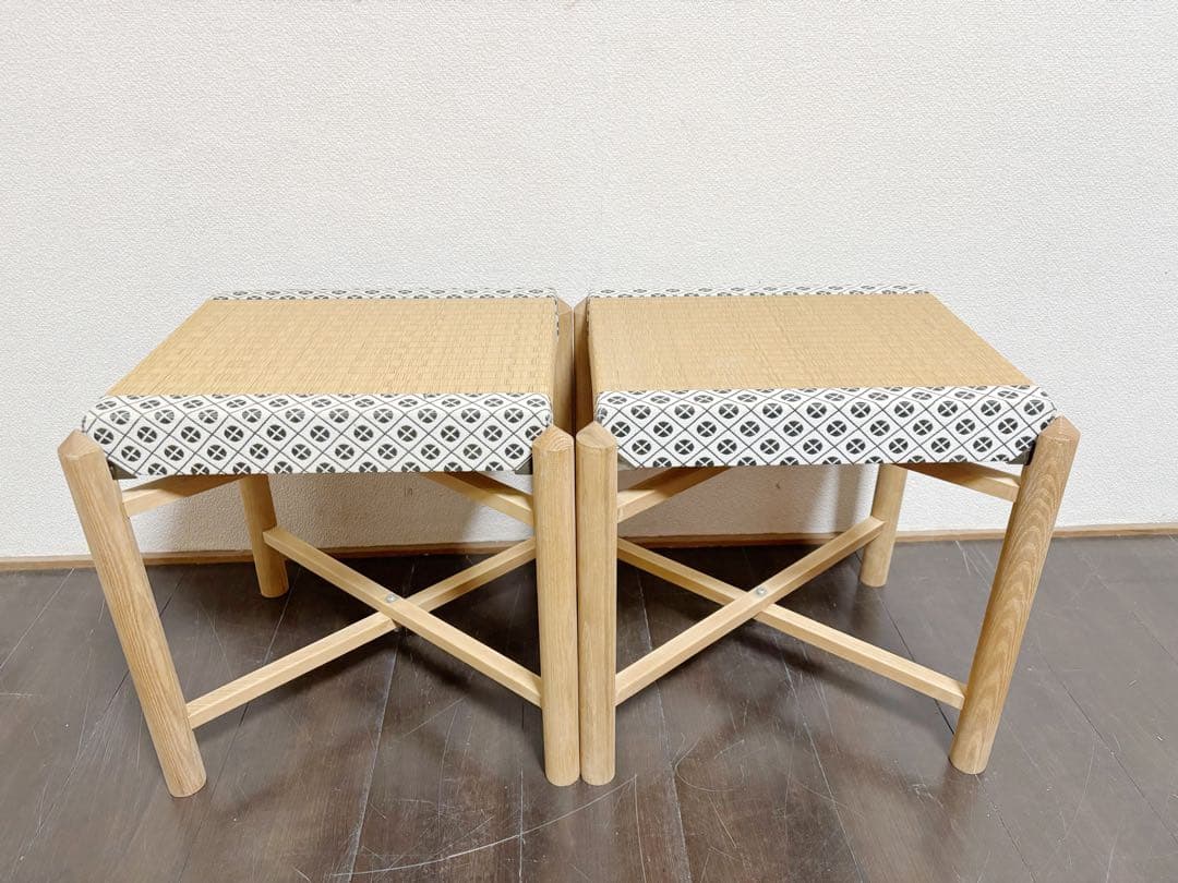 美品 茶道具 御園棚セット 立礼棚 丸炉 椅子2脚淡々斎好写 裏千家大型宅配便