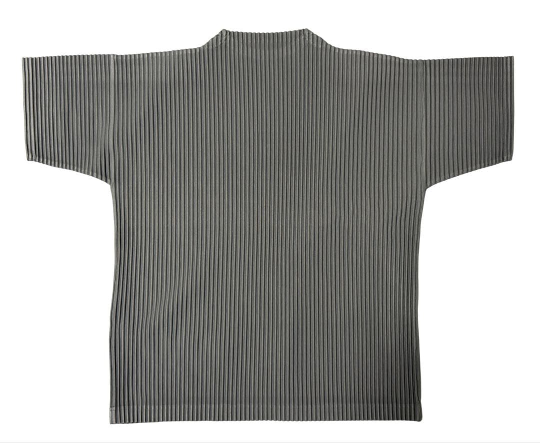 オムプリッセ モックネックTシャツ グレー