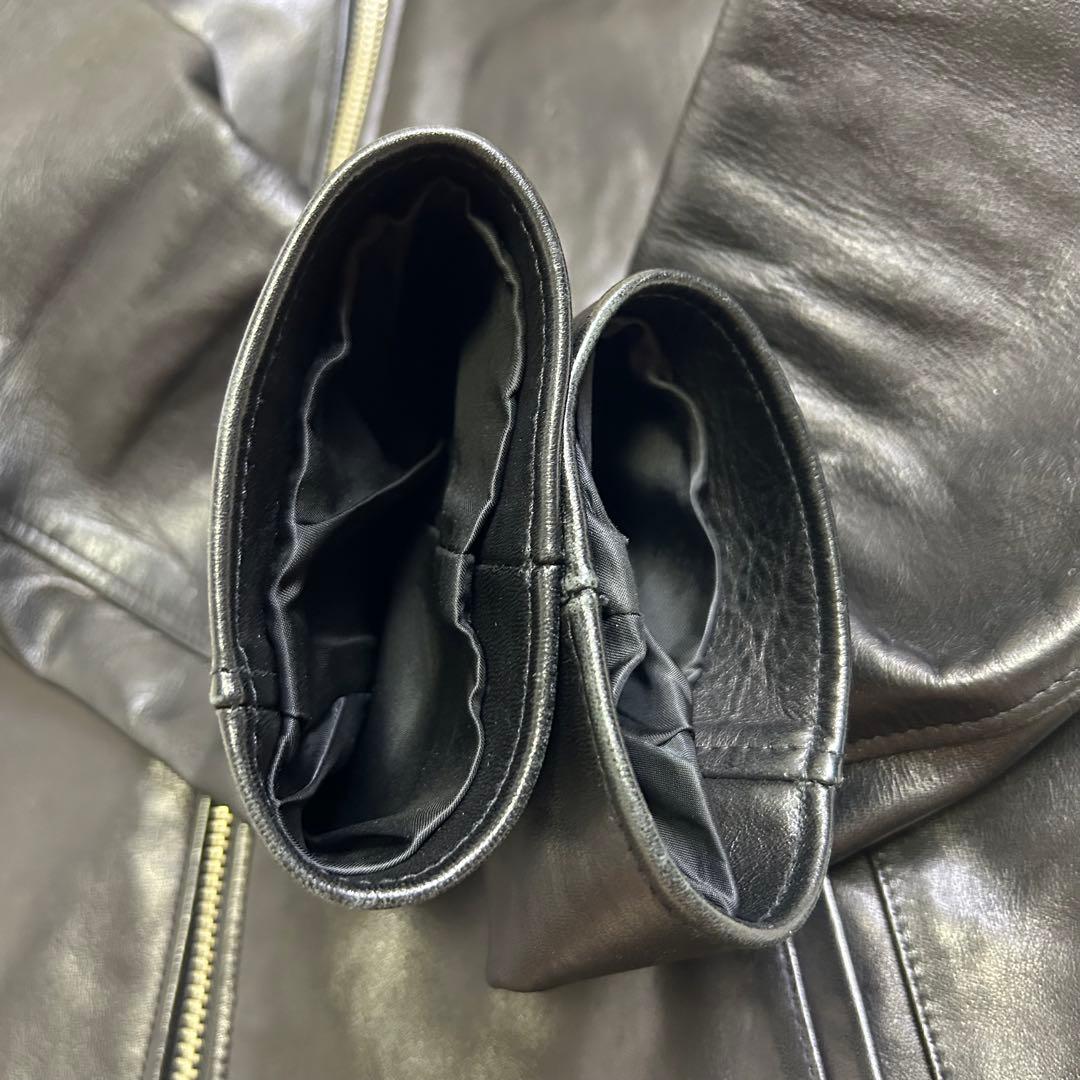 ジャケット・アウター NO,NO,YES! LEATHER JACKET HORSE-HIDE BLK