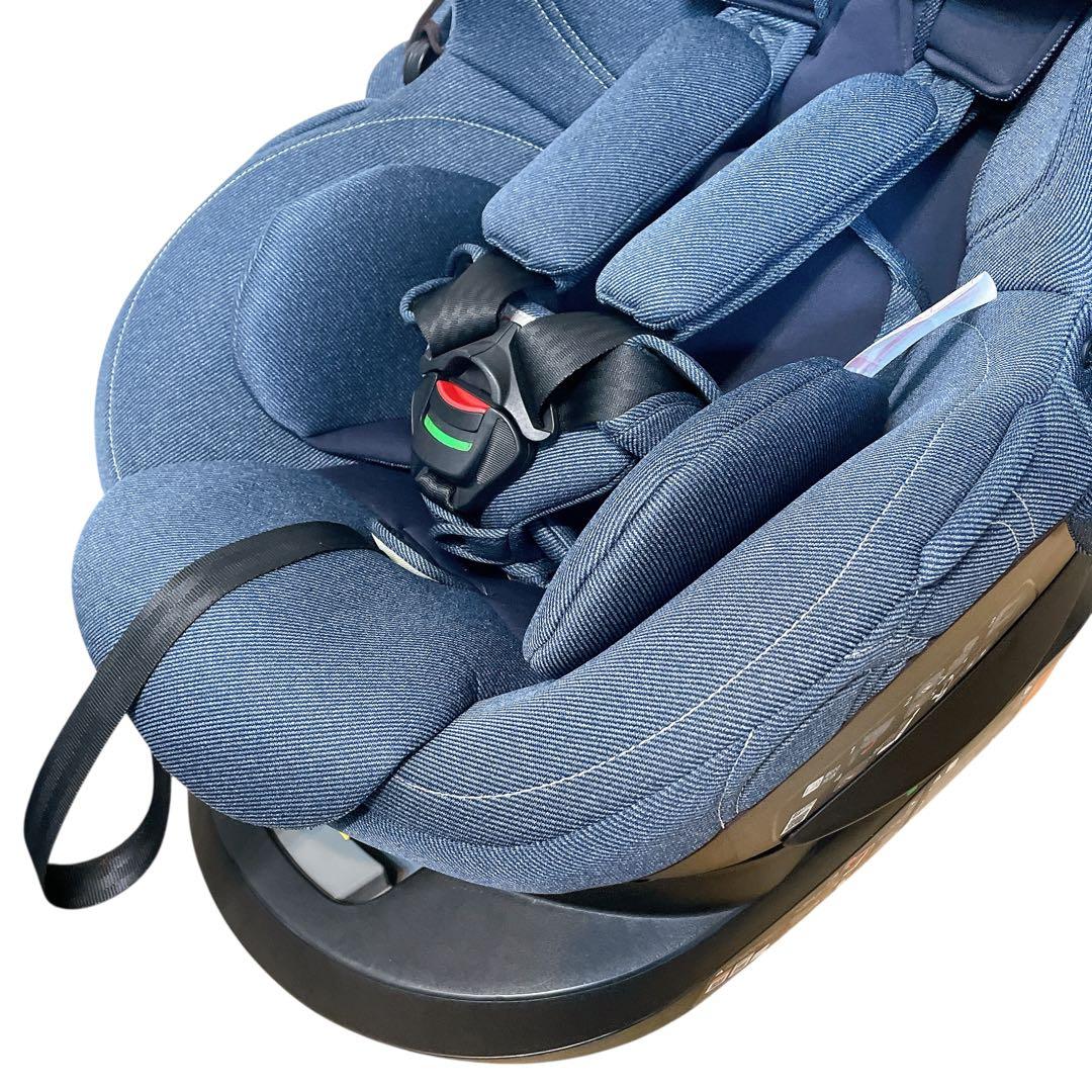エールべべ　クルット4i Oui デニムブルー　ISOFIX 新生児　カーメイト