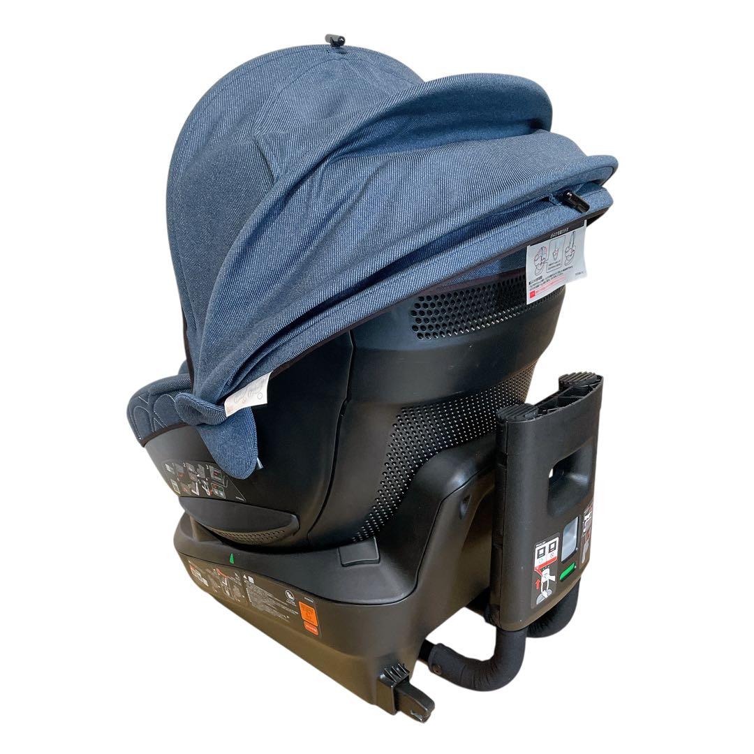 エールべべ　クルット4i Oui デニムブルー　ISOFIX 新生児　カーメイト
