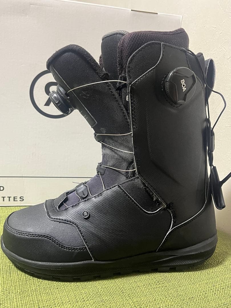 RIDE LASSO 26 スノーボードブーツ 黒 ワイヤー新品交換済 予備付き