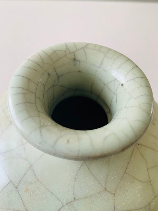 中国清時代青磁壺