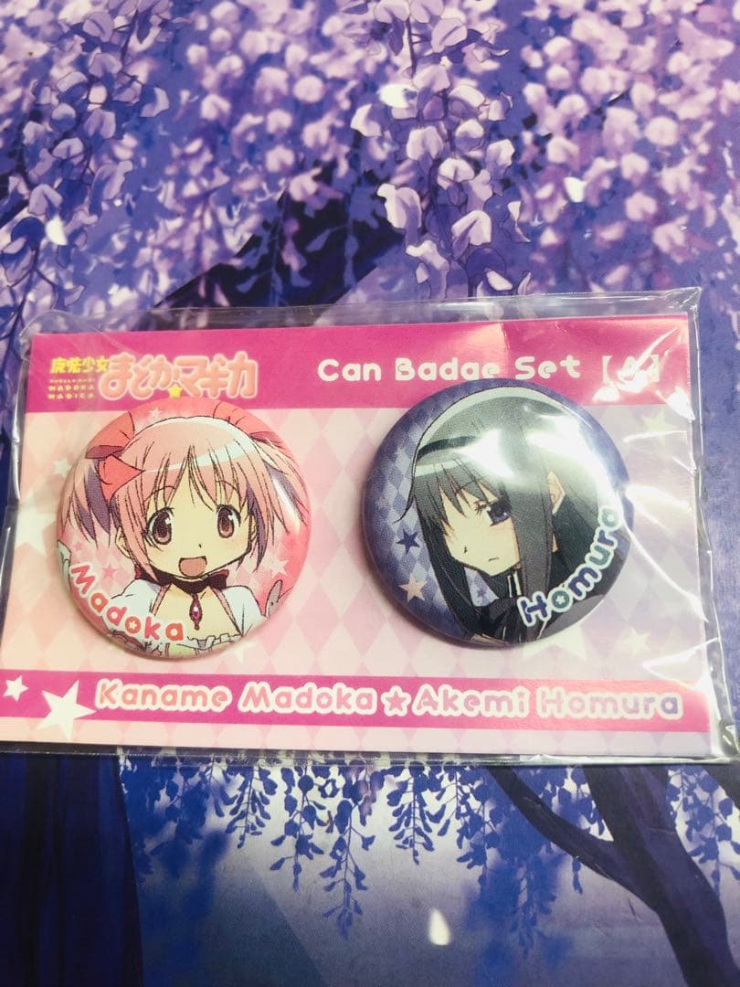 まどマギ　魔法少女まどか☆マギカ　缶バッジ　鹿目まどか 暁美ほむ