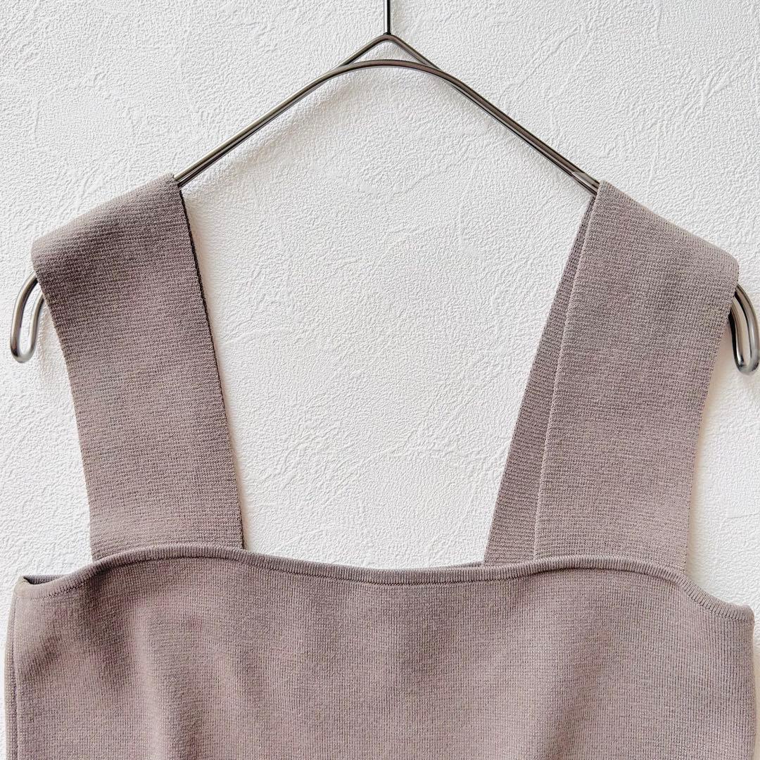 2081A 美品 カオス シルクコンニットタンク タンクトップ グレージュ