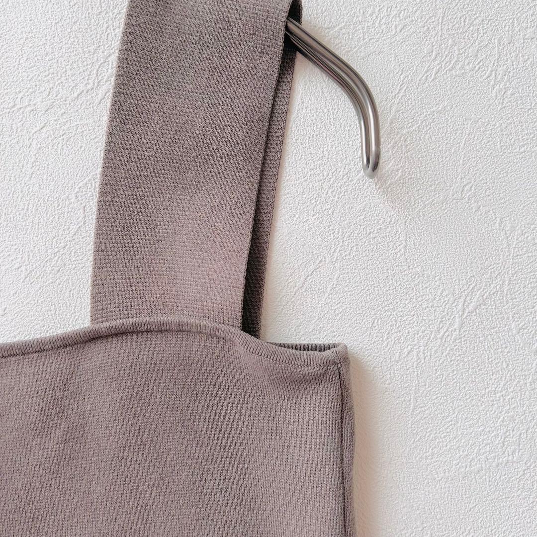 2081A 美品 カオス シルクコンニットタンク タンクトップ グレージュ