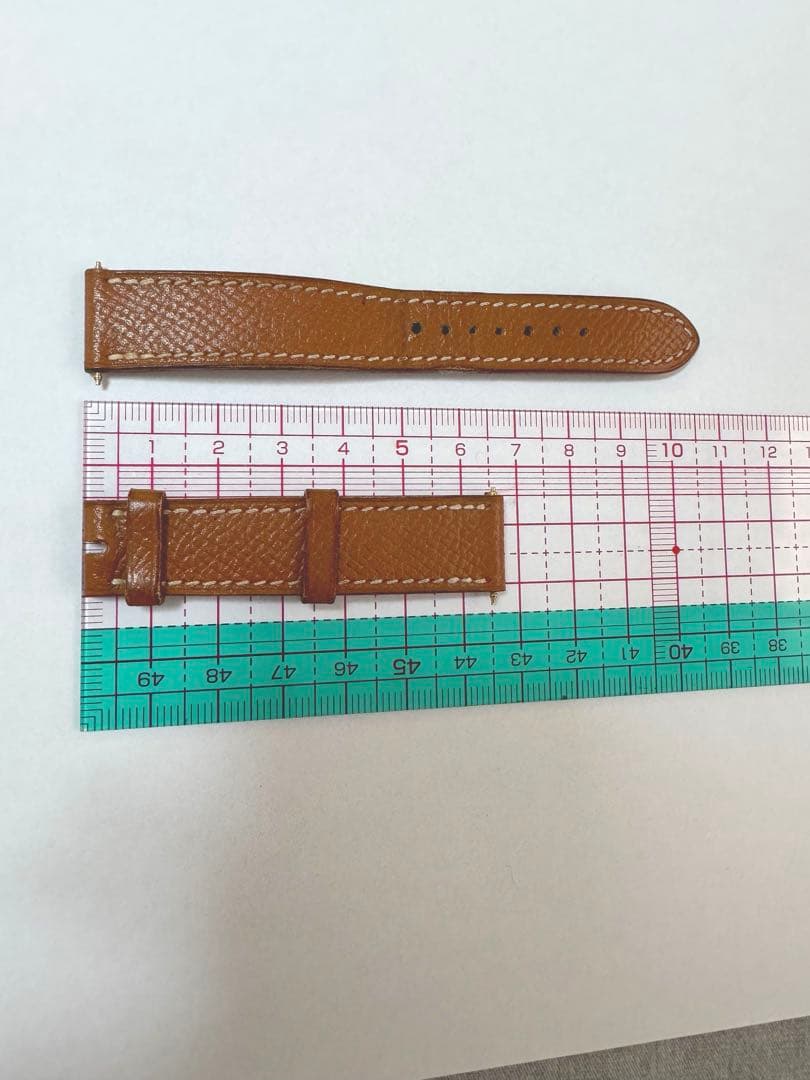 【HERMES 】エルメスHウォッチ換えベルト　レザーベルト ブラウン