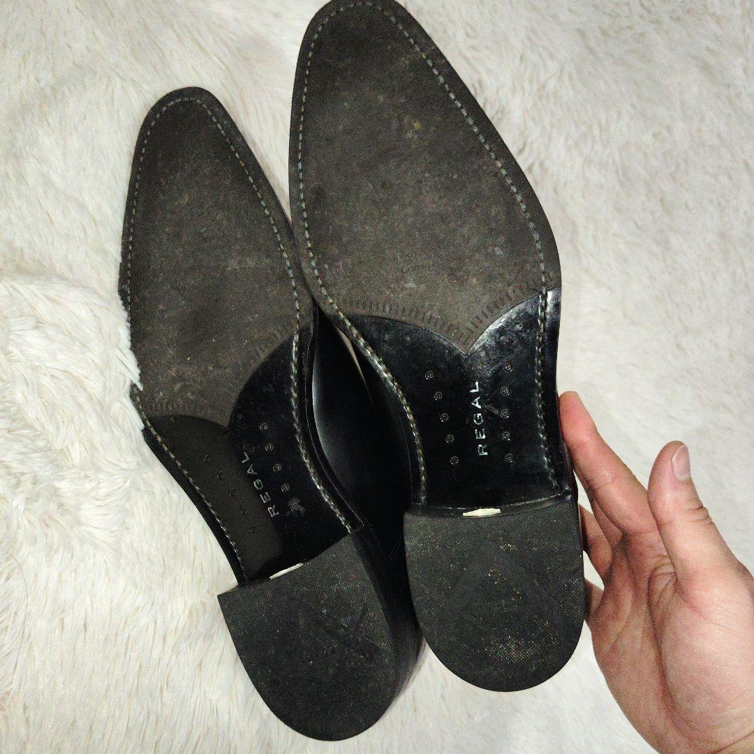 【美品】REGALリーガル　315R　冠婚葬祭　ストレートチップ　黒　26