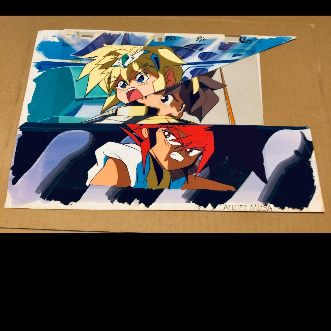 セル画 背景付き 魔神英雄伝ワタル 戦部ワタル 虎王 海火子