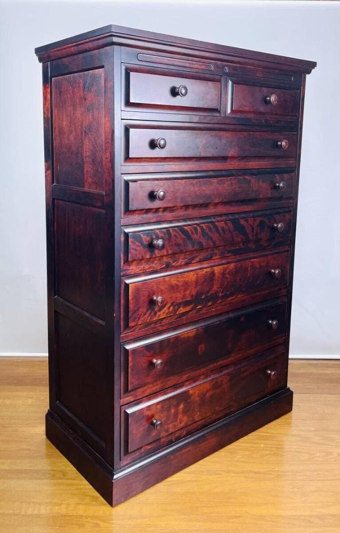 【稀少/美品】神居民芸家具 整理タンス チェスト 引き出し8杯