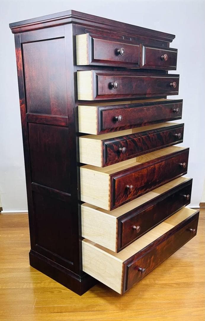 【稀少/美品】神居民芸家具 整理タンス チェスト 引き出し8杯