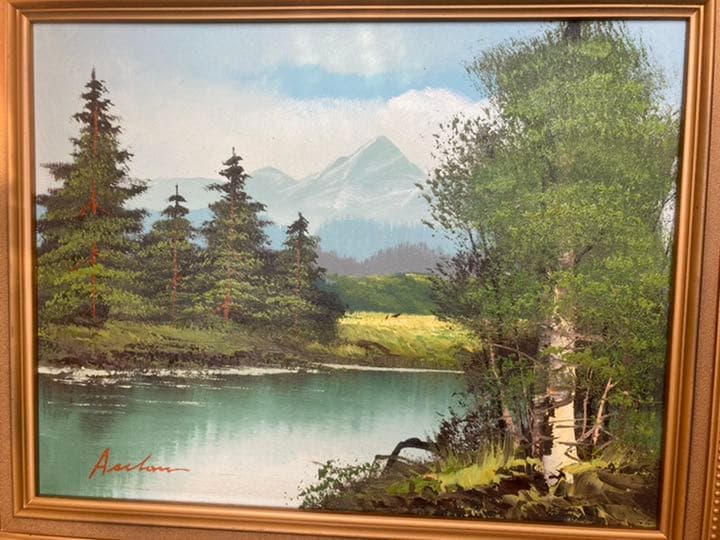 お値下げ　額縁絵画　油絵　風景画　アンティーク