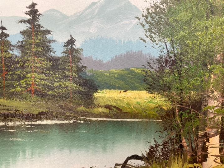 お値下げ　額縁絵画　油絵　風景画　アンティーク