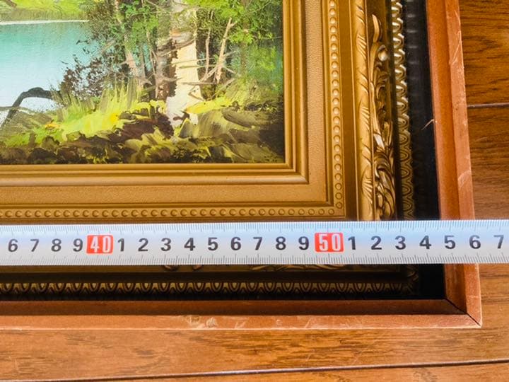 お値下げ　額縁絵画　油絵　風景画　アンティーク