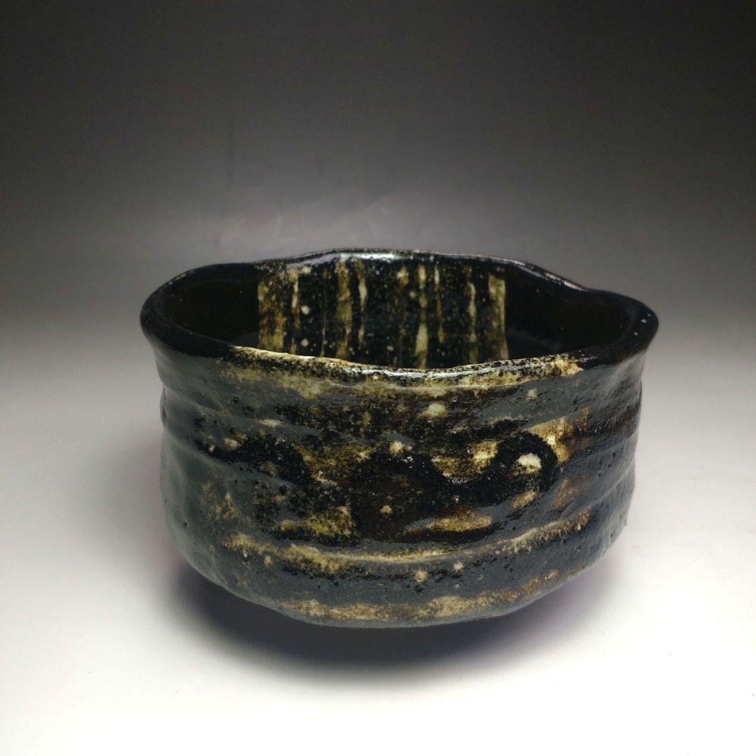 イ106 茶碗『印南窯　井上方竹造』『織部茶碗　小林太玄極箱　銘岩清水』茶道具