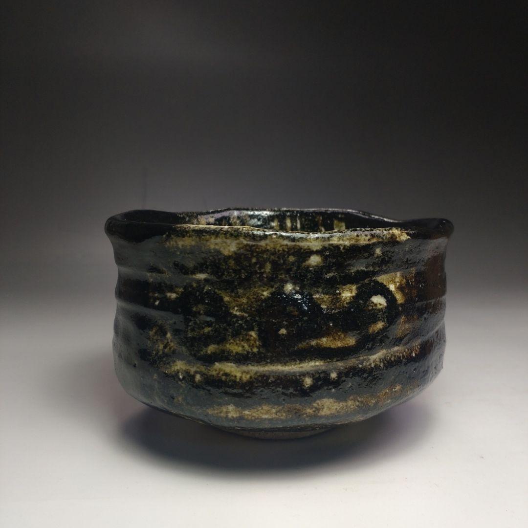 イ106 茶碗『印南窯　井上方竹造』『織部茶碗　小林太玄極箱　銘岩清水』茶道具