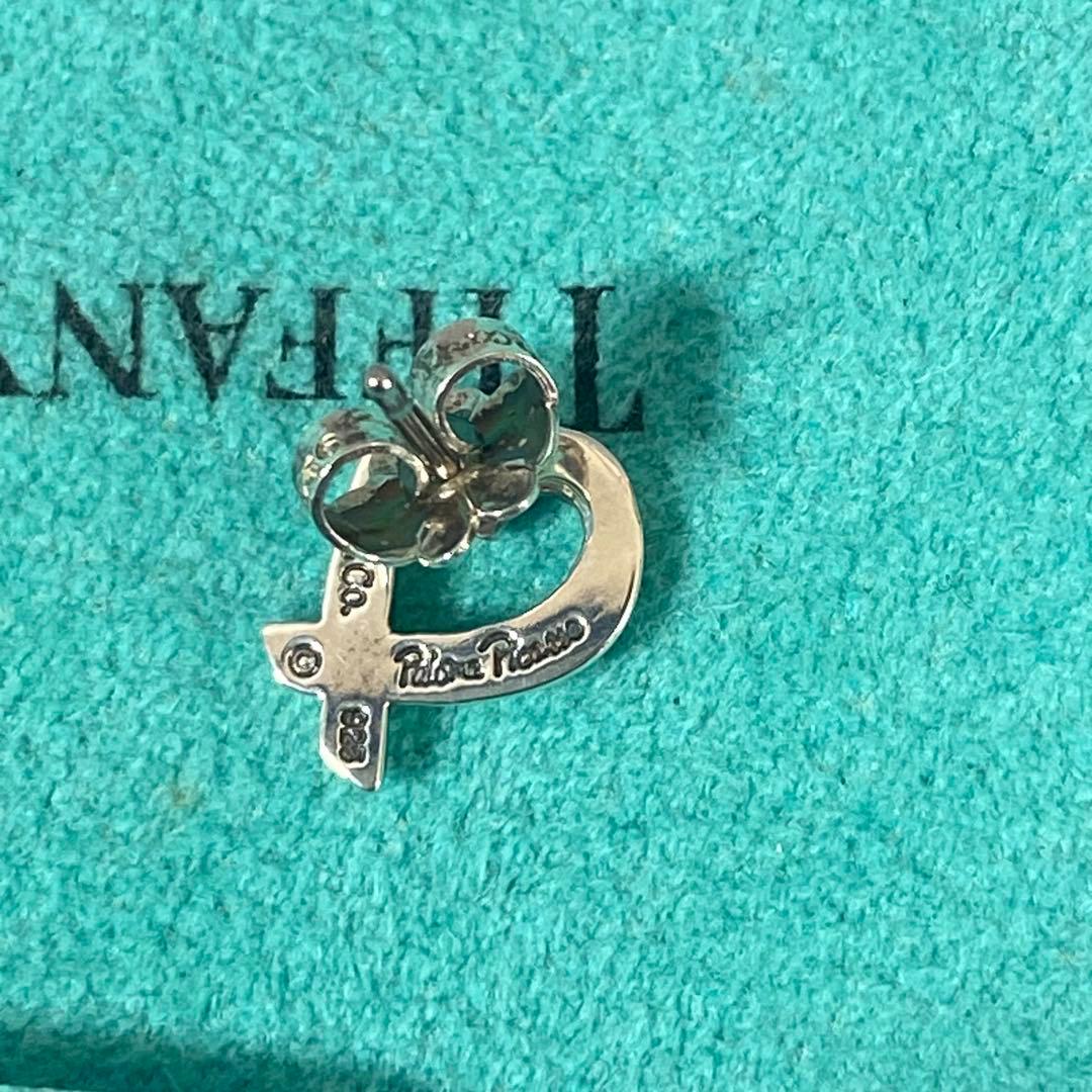 美品　Tiffany ティファニー　ピアス　シルバー　ラヴィングハート