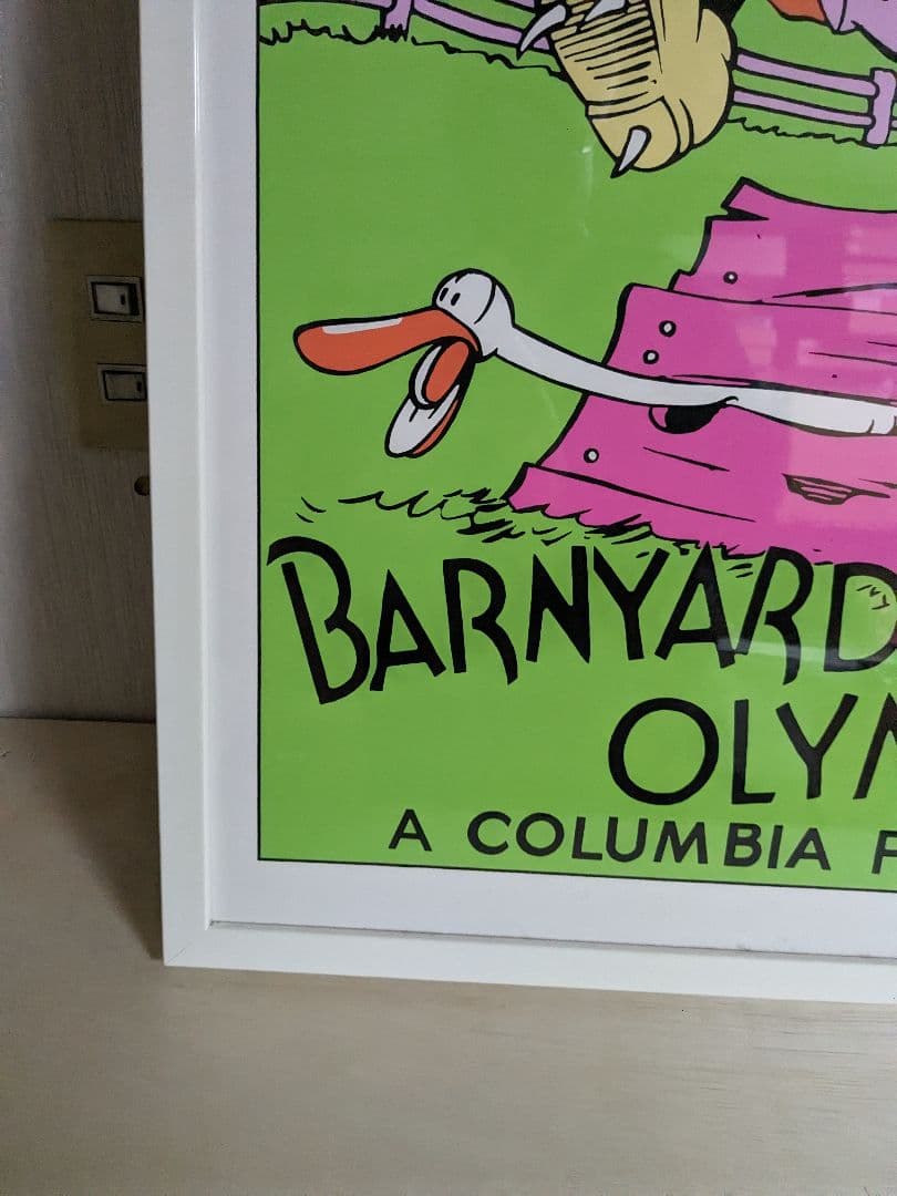 ディズニー『Barnyard Olympics』シルクスクリーン 額入