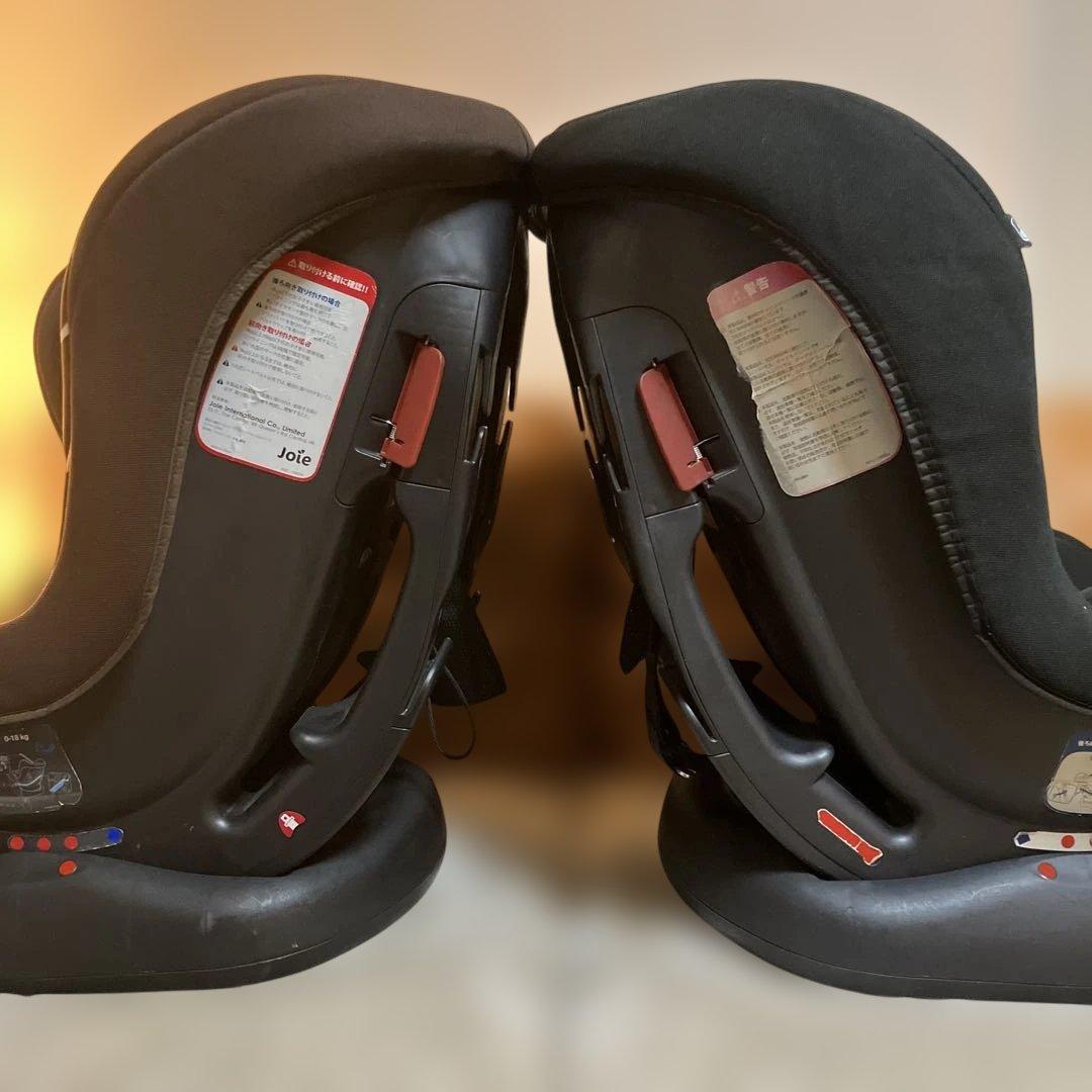 Joie チャイルドシート花柄 双子　新生児　4歳双子　ブラック　ピンク