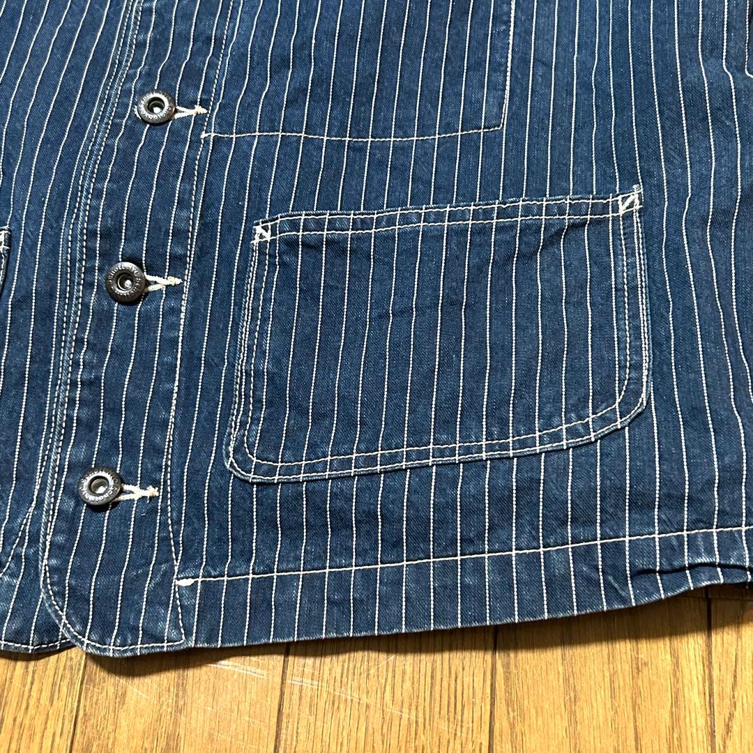 XLサイズ！schott(ショット)古着ウォバッシュワークベスト シンチバック