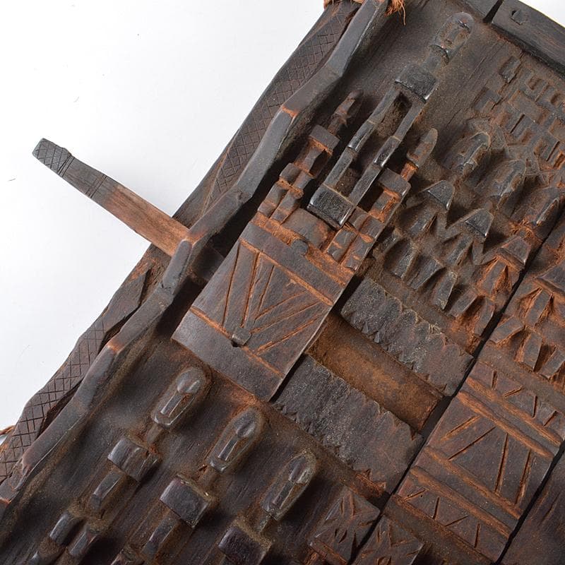 アフリカン プリミティブアート　木彫　扉　壁飾り　ドゴン族　M　R5935B