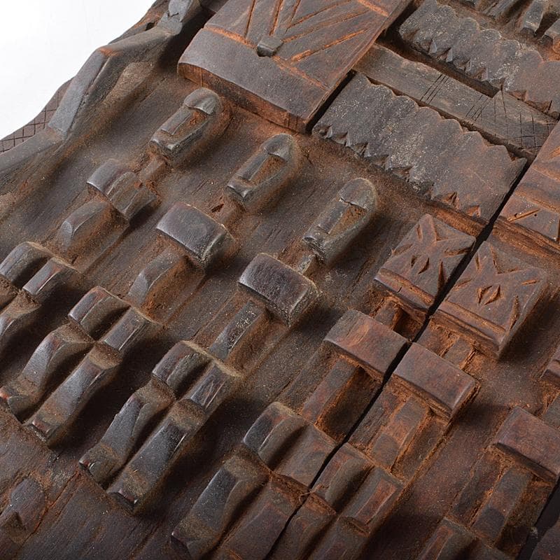 アフリカン プリミティブアート　木彫　扉　壁飾り　ドゴン族　M　R5935B