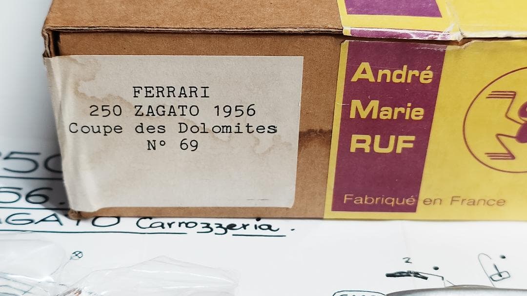 J*様 Ferrari 250 Zagato 1956 未組立モデルキット