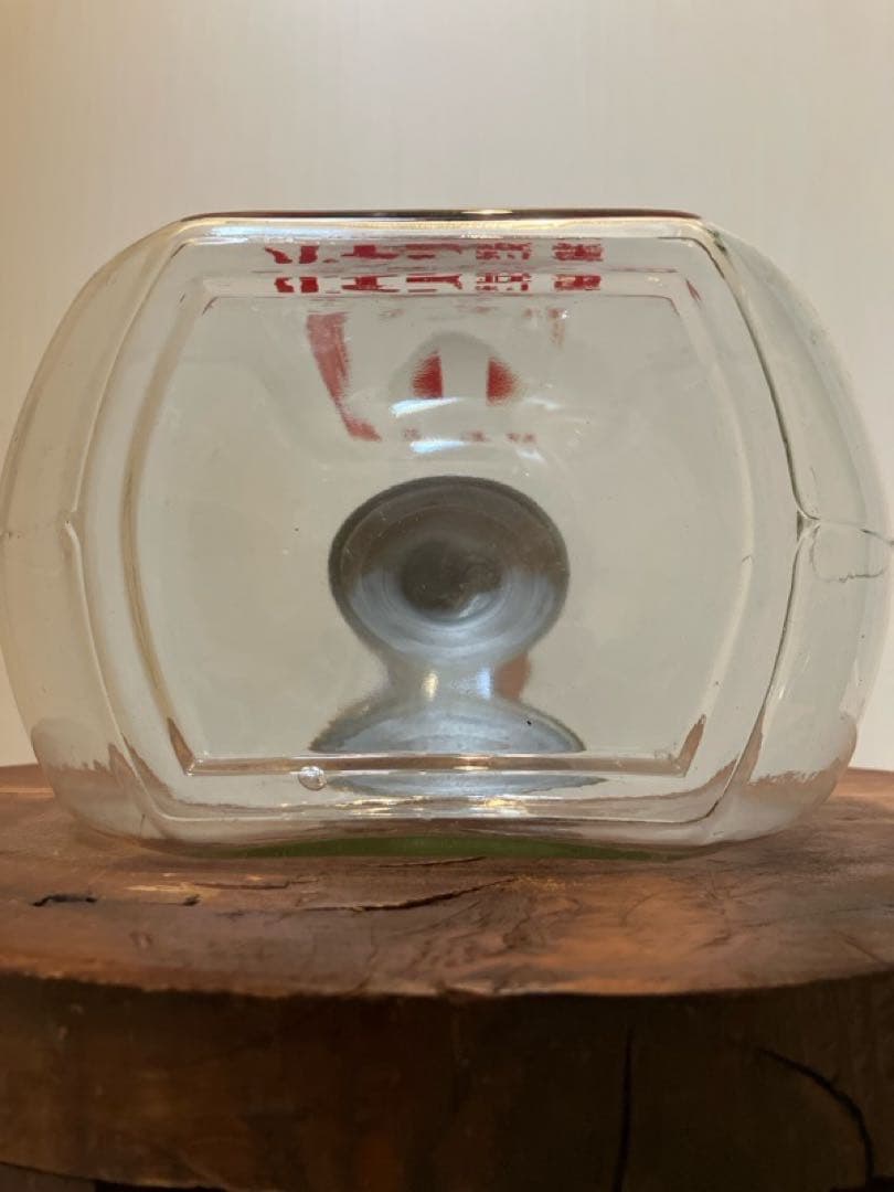 ゆらゆら感抜群！当時物のパイン製菓[パインアメ]の駄菓子瓶◇昭和レトロ◇古道具