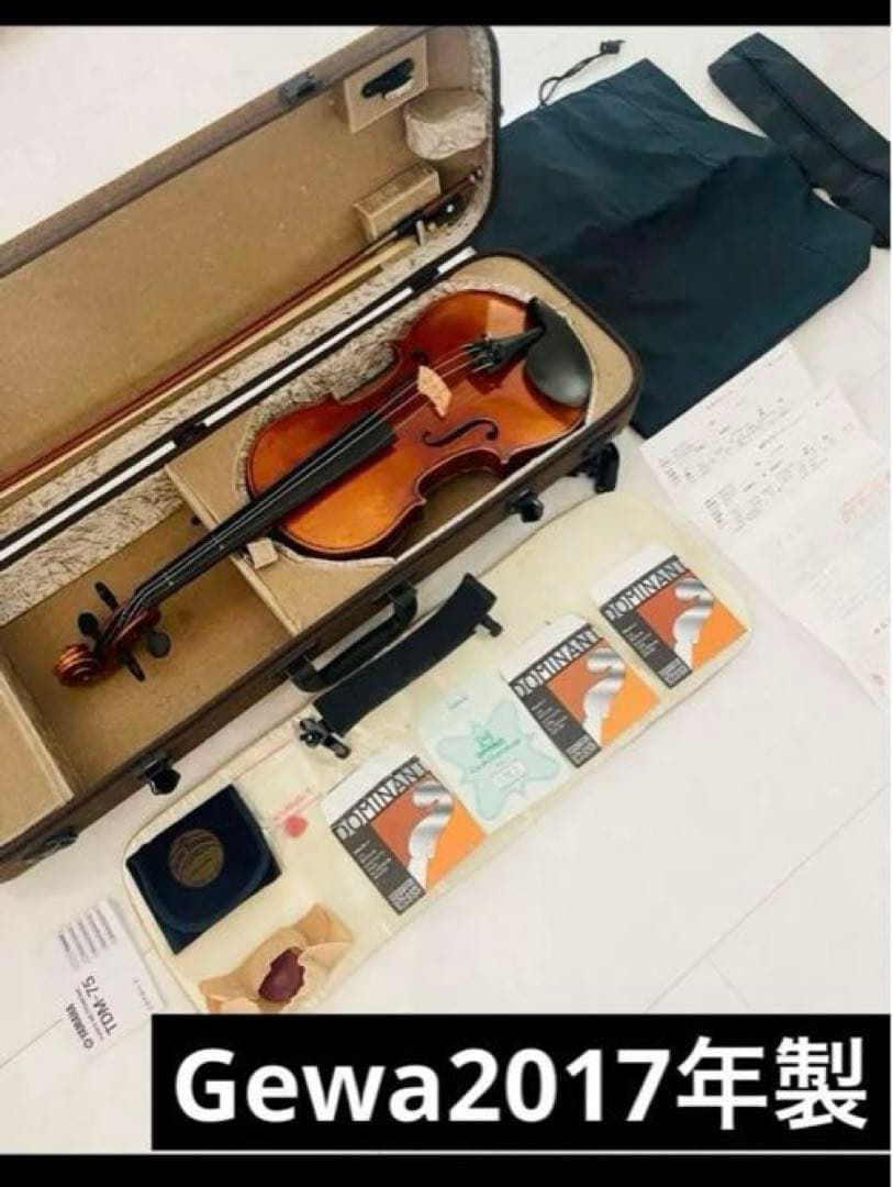 Gewa2017年製バイオリンフルサイズ商品証明書購入時領収書も付けます