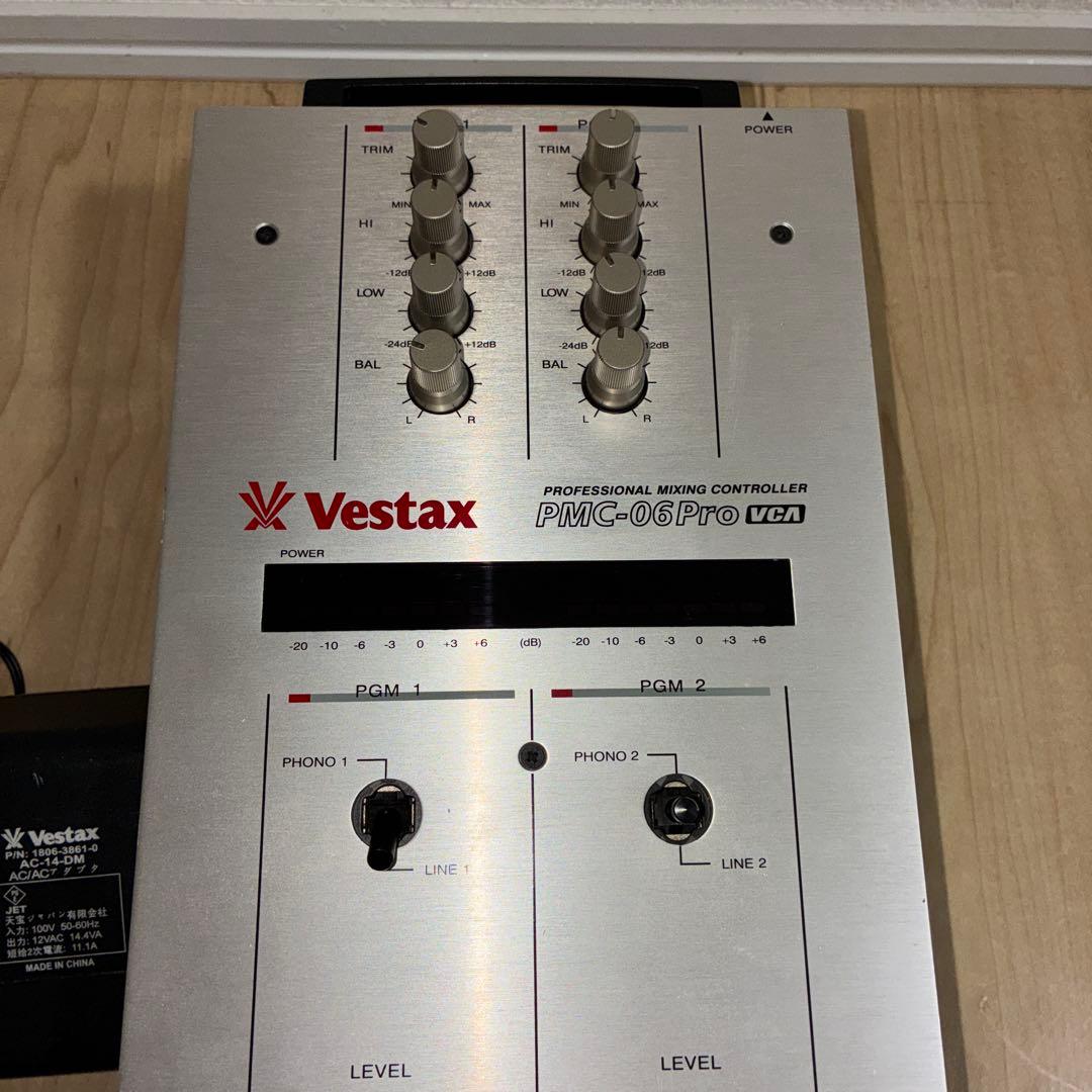 Vestax ベスタクス PMC-06Pro VCA DJ ミキサー 付属品付き