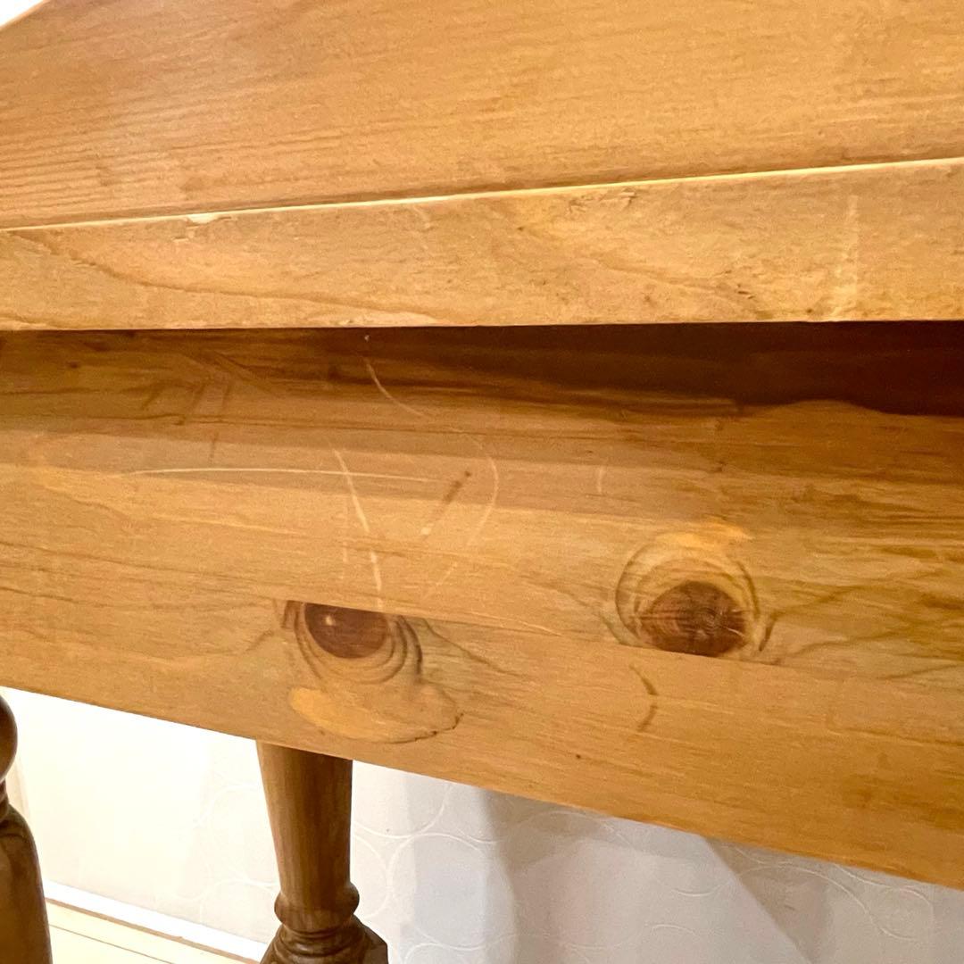 天然木 サイドテーブル　飾り棚 パイン材 カントリー コンソール キャビネット