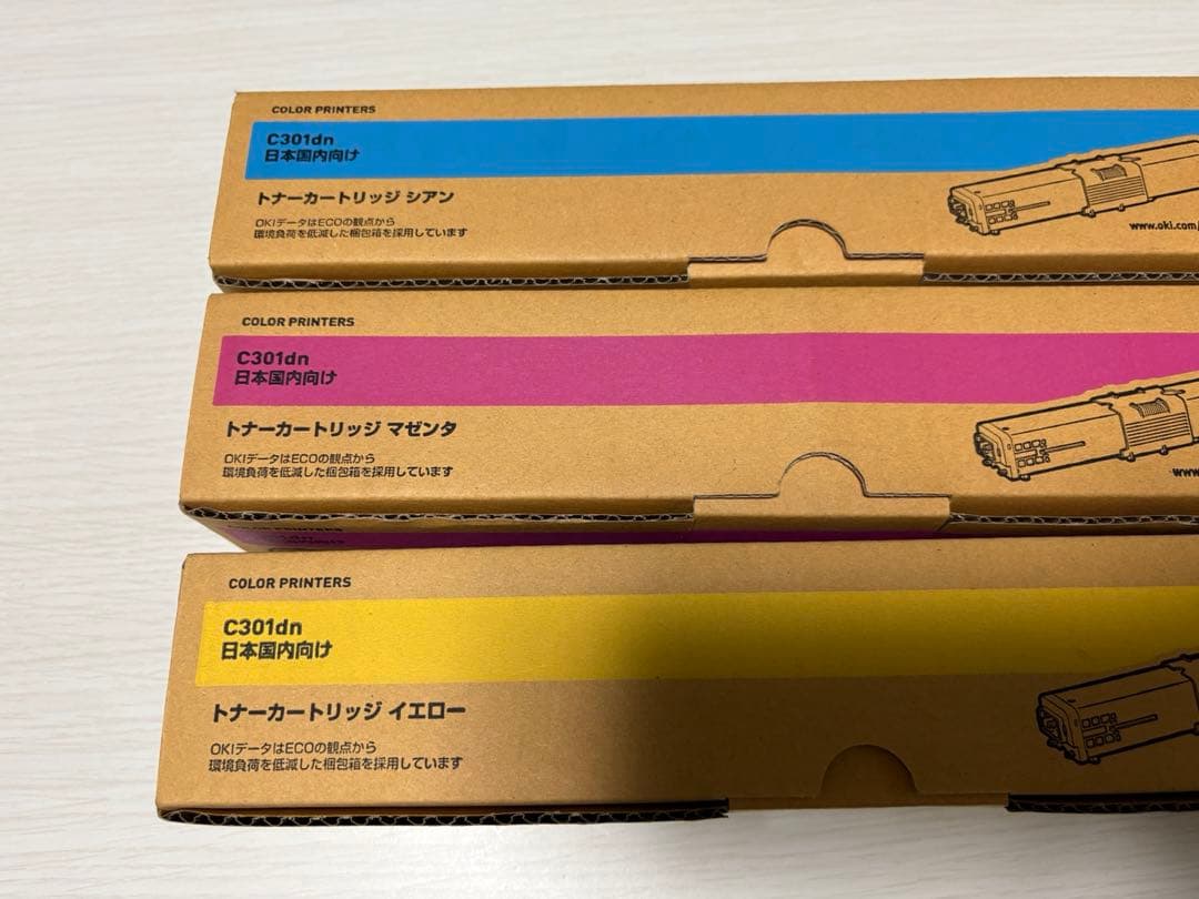 新品OKI TNR-C4J トナーカートリッジ シアン・マゼンタ・イエロー