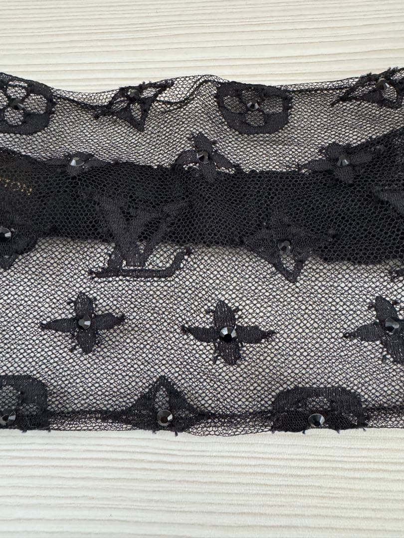 マンズ　Louis Vuitton ブラックレースヘアバンド