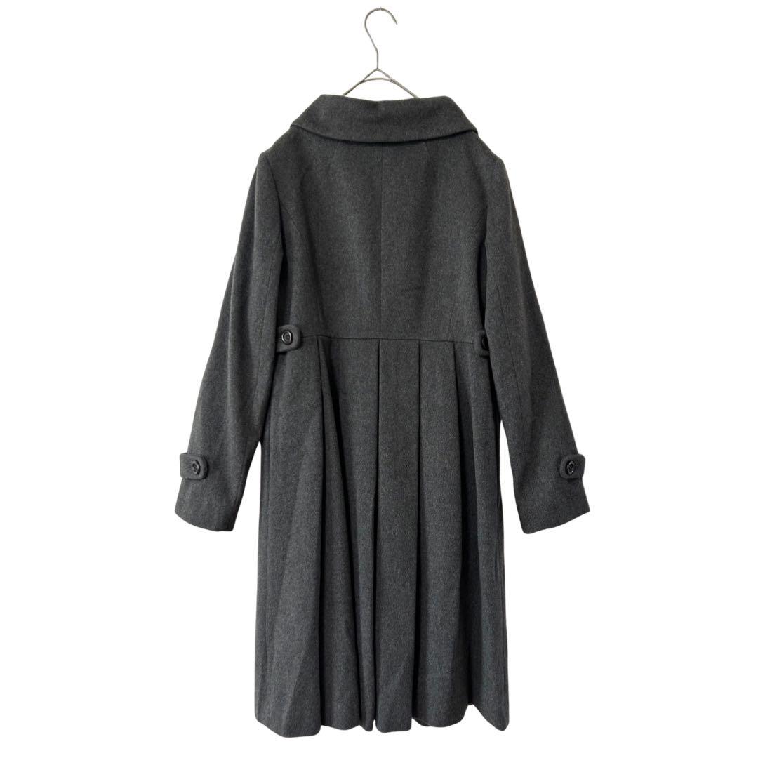 Mignon Rêve ピュアカシミヤ100% コート グレー Aライン 11号