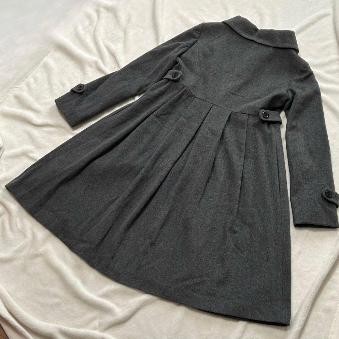 Mignon Rêve ピュアカシミヤ100% コート グレー Aライン 11号