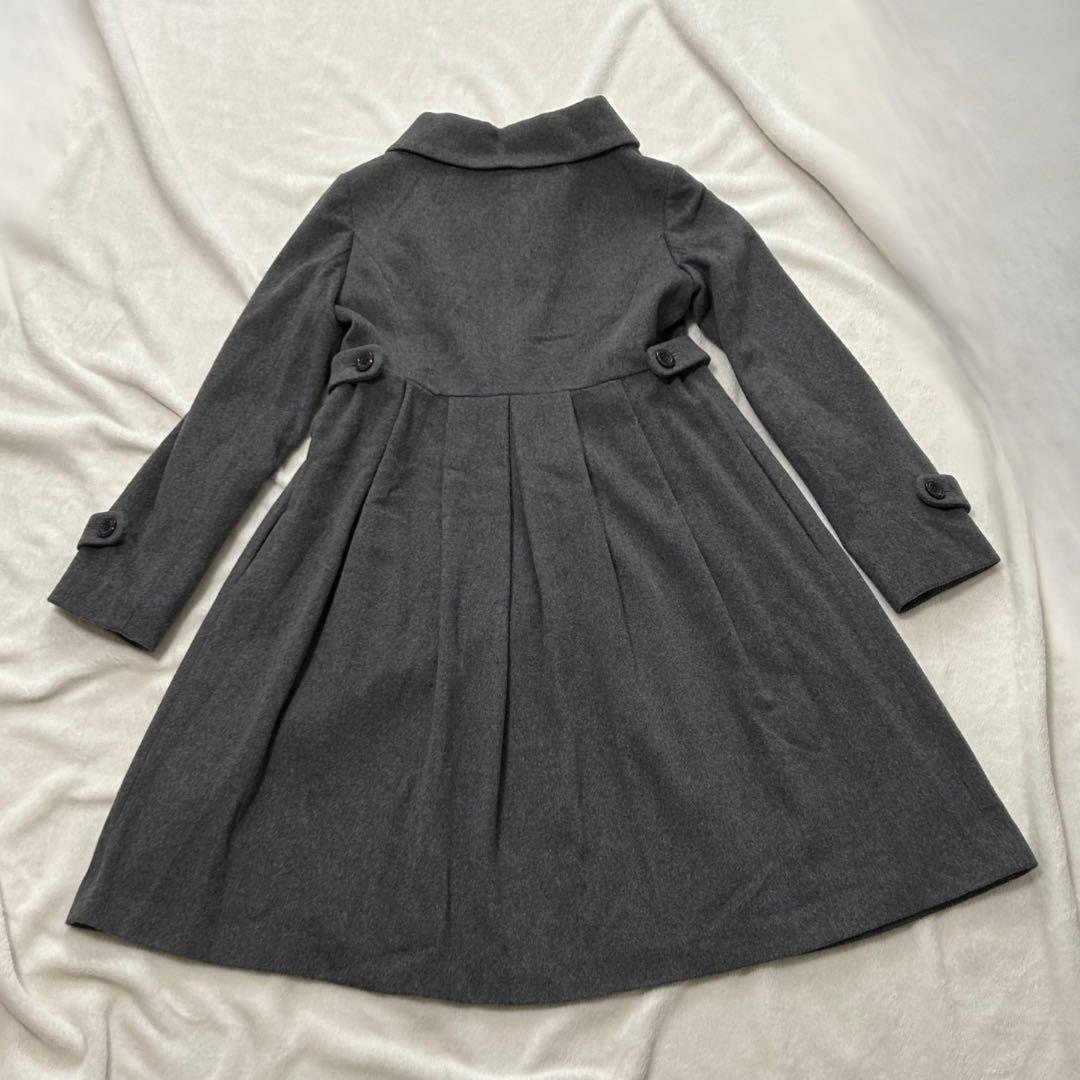 Mignon Rêve ピュアカシミヤ100% コート グレー Aライン 11号