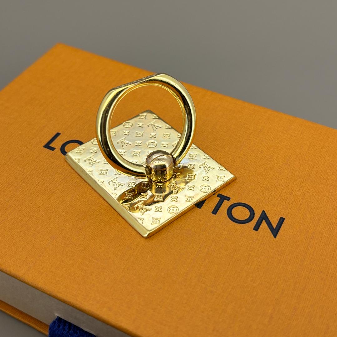 美品 ルイヴィトン スマホリング ゴールド