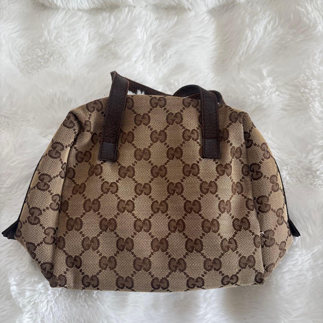 GUCCI ハンドバッグ ベージュ ブラウン