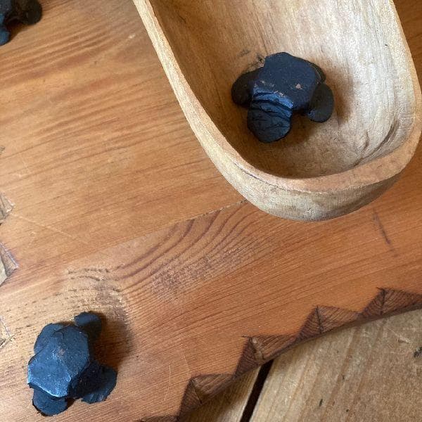 ヴィンテージ*ウッド サインボード*木製 看板*クロンプ木の靴シューズ*店舗什器