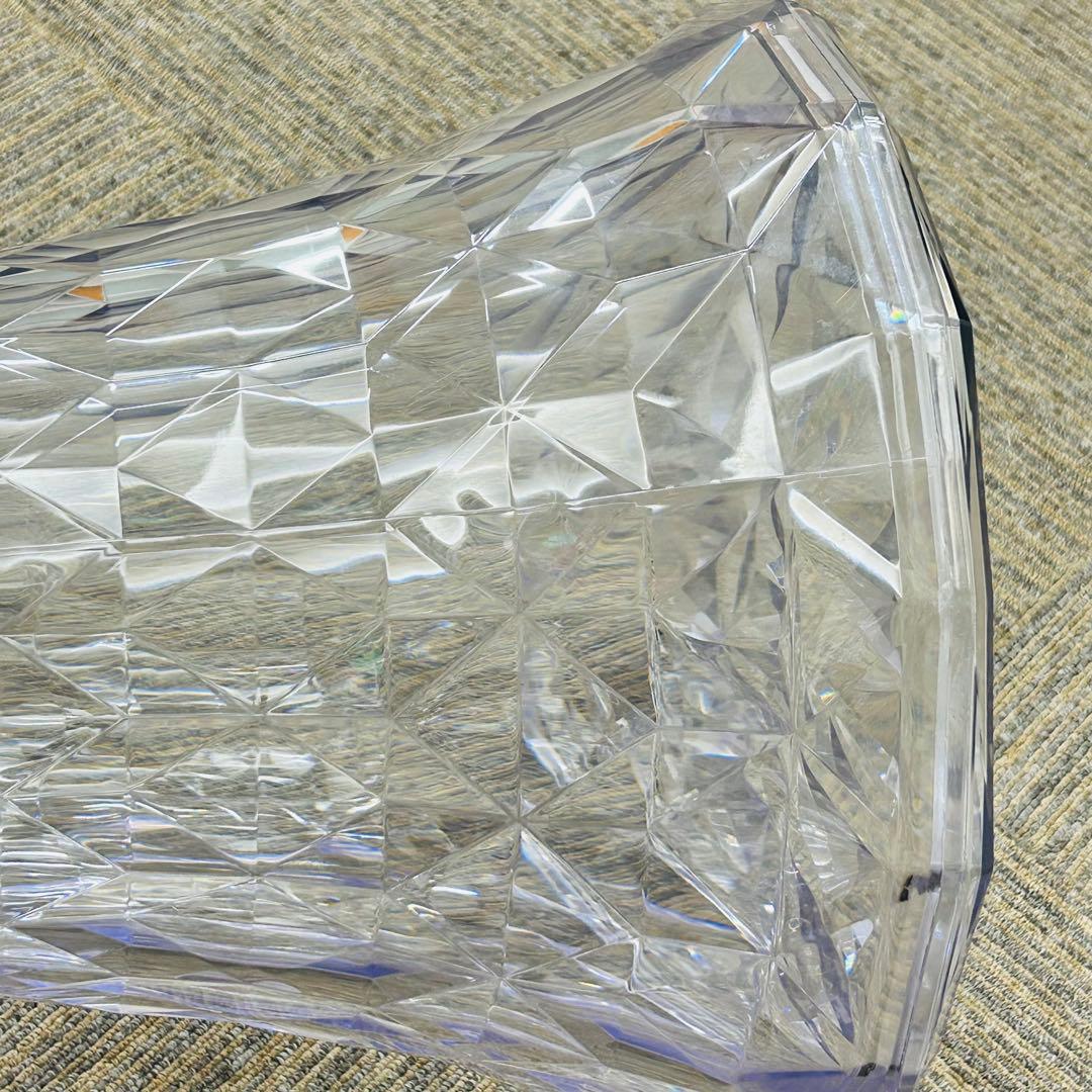 【良好】Kartell カルテル STONE ストーン スツール クリスタル①