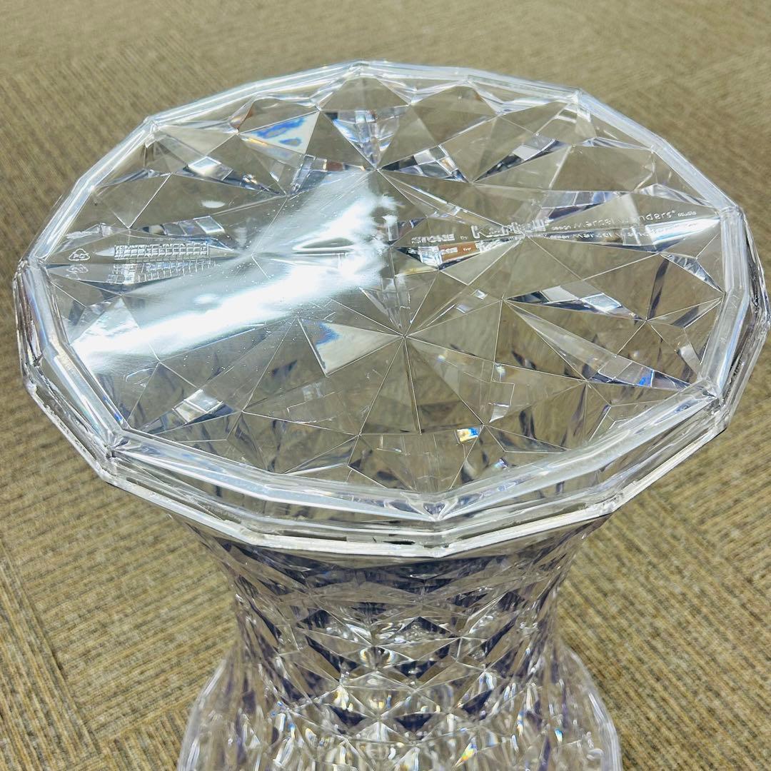【良好】Kartell カルテル STONE ストーン スツール クリスタル①