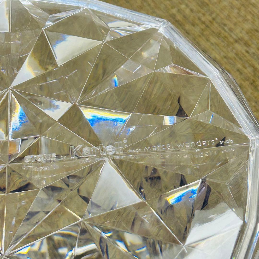 【良好】Kartell カルテル STONE ストーン スツール クリスタル①